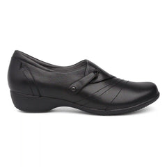 Franny Wide Black Leather