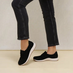 Clementine Black Nubuck