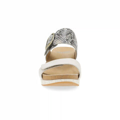 Shannon Snake/Ivory Leather