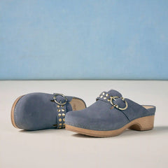 Branson Dusty Blue Suede
