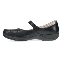 Stacy Wide Black Waxy Burnished