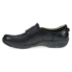 Sallie Wide Black Waxy Burnished