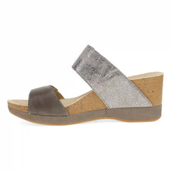 Shannon Pewter/Taupe Leather