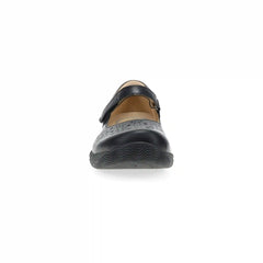 Stacy Wide Black Waxy Burnished