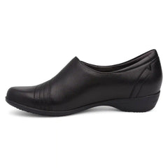 Franny Wide Black Leather