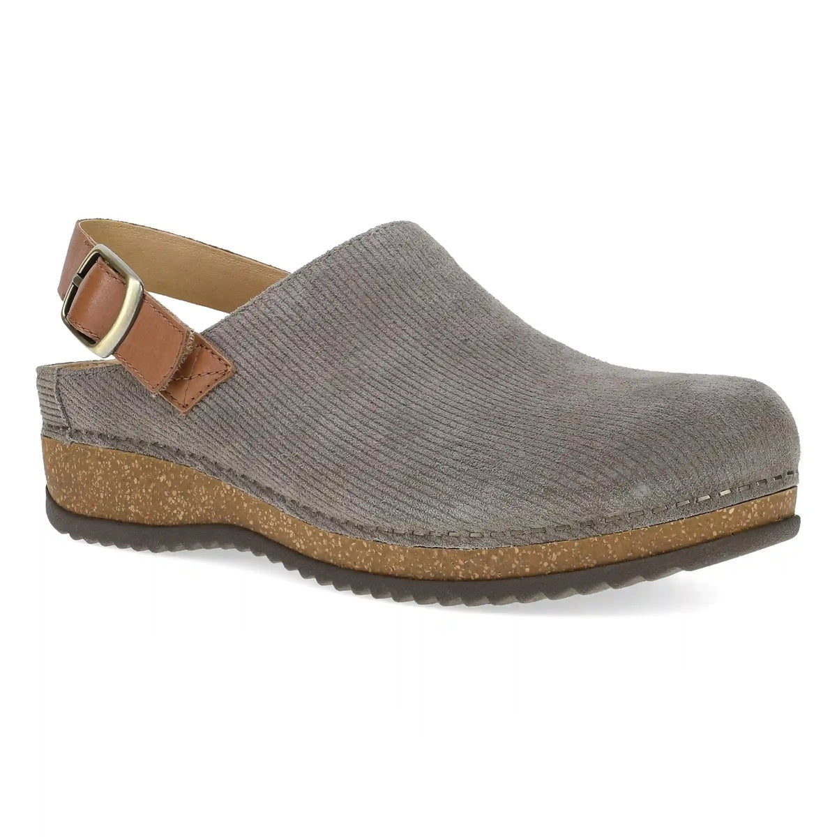 Merrin Stone Embossed Suede