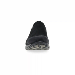 Pippy Black Waterproof Burnished Suede