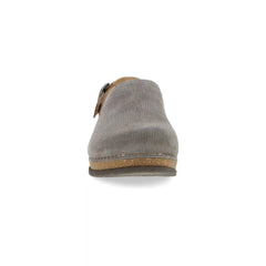 Merrin Stone Embossed Suede