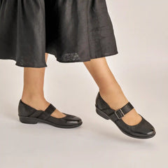 Collette Black Burnished Nubuck