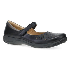 Stacy Wide Black Waxy Burnished